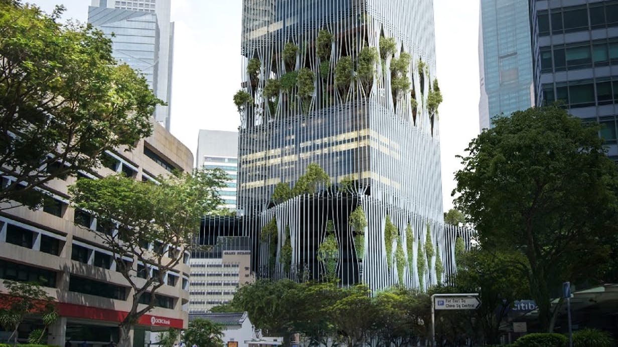 Singapore skyscraper will burs