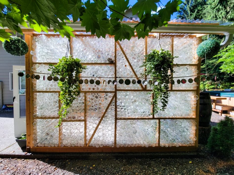 This unique greenhouse is made