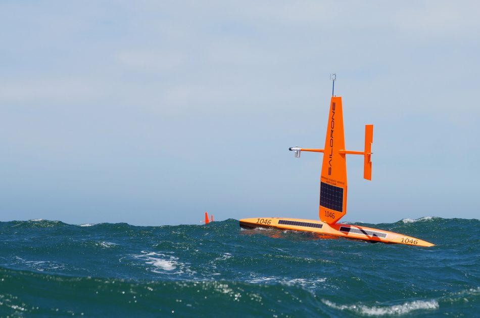 These sleek autonomous sailboa