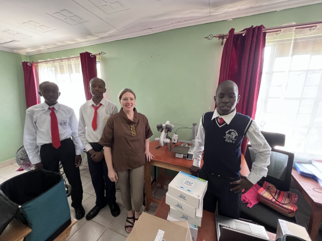 3D printing workshop with students at Kenya Relief Academy in Migori