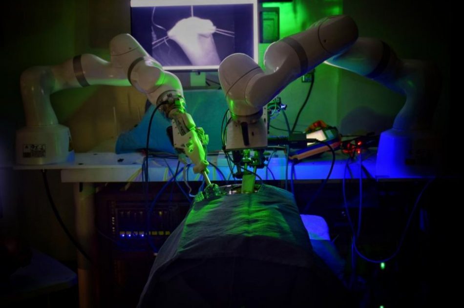 The Smart Tissue Autonomous Robot can perform laparoscopic surgery on the soft tissue of a pig without human help.