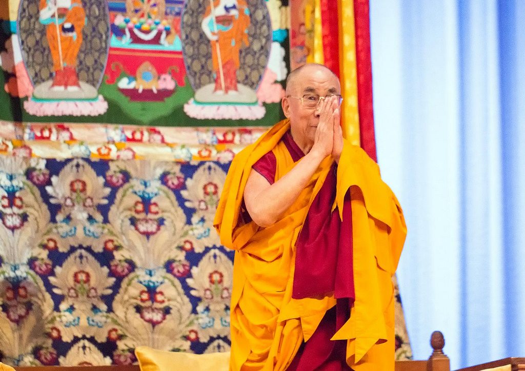 The Dalai Lama begins his day 