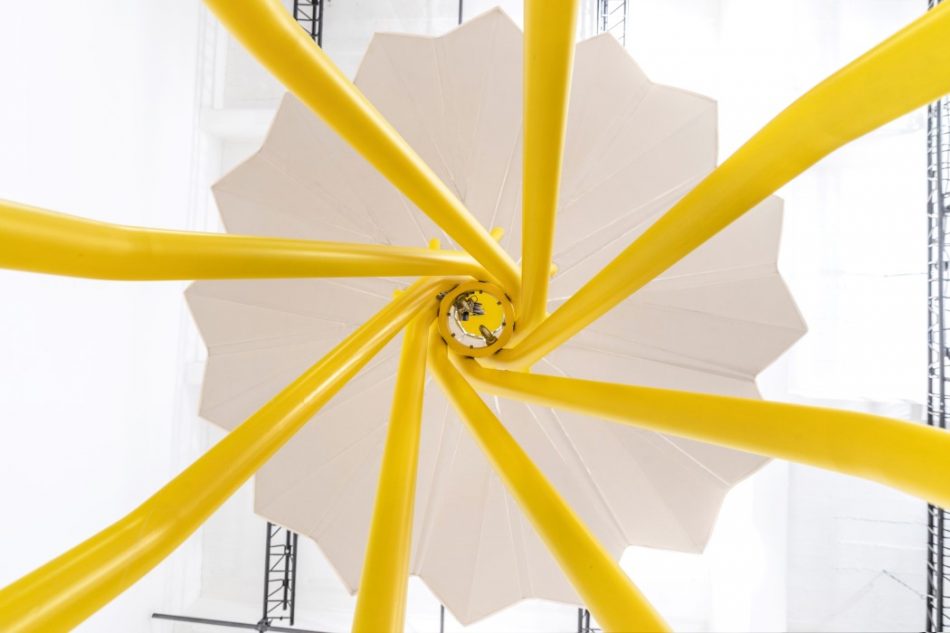 Solar-powered umbrella aims to