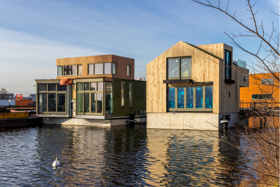 floating homes in the Netherlands