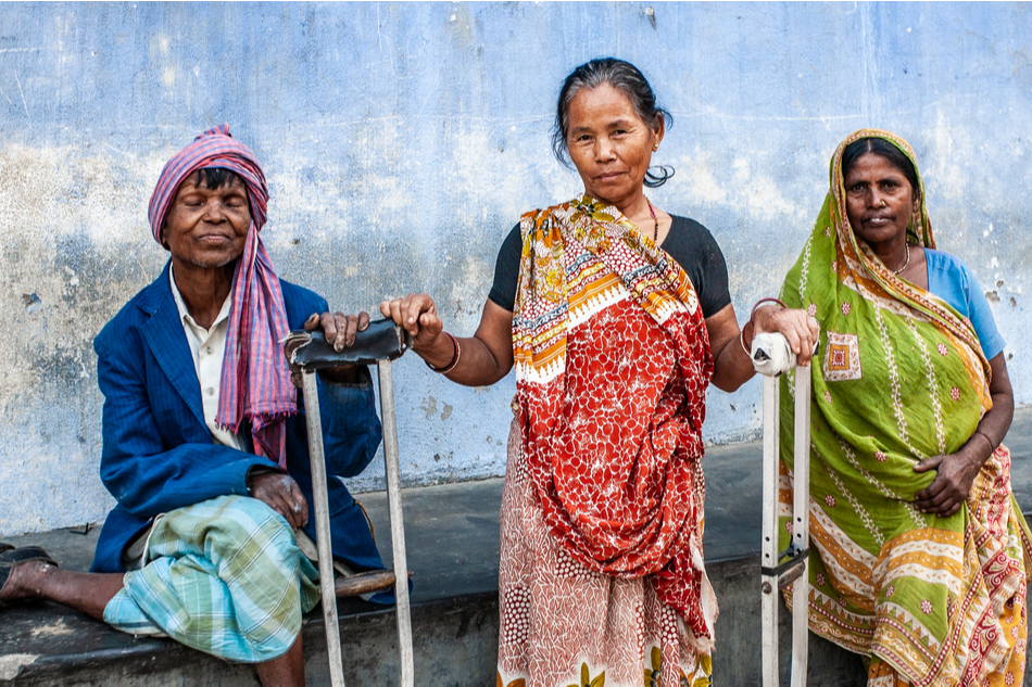 Leprosy patients in Nepal