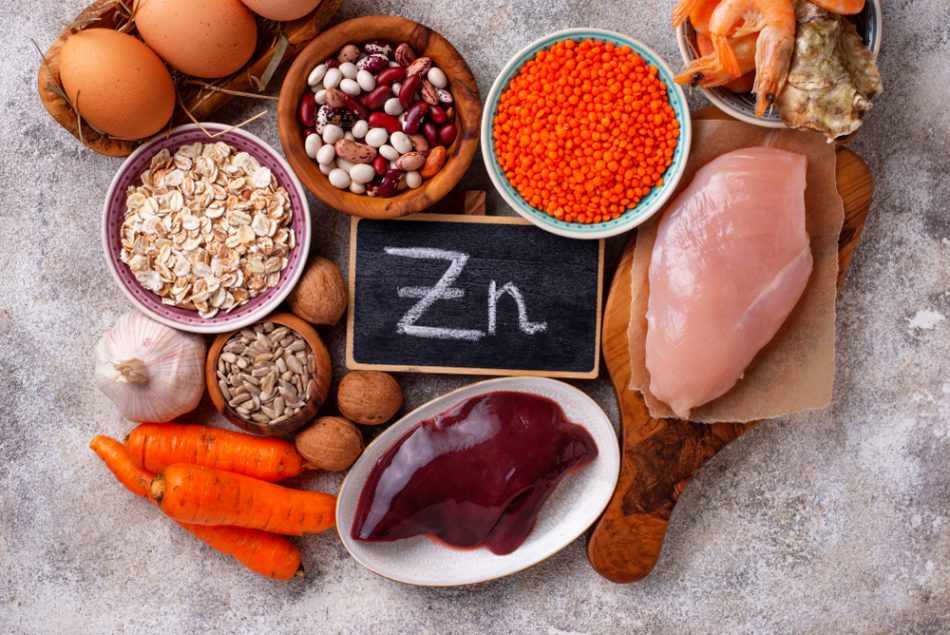 Table of zinc-rich foods
