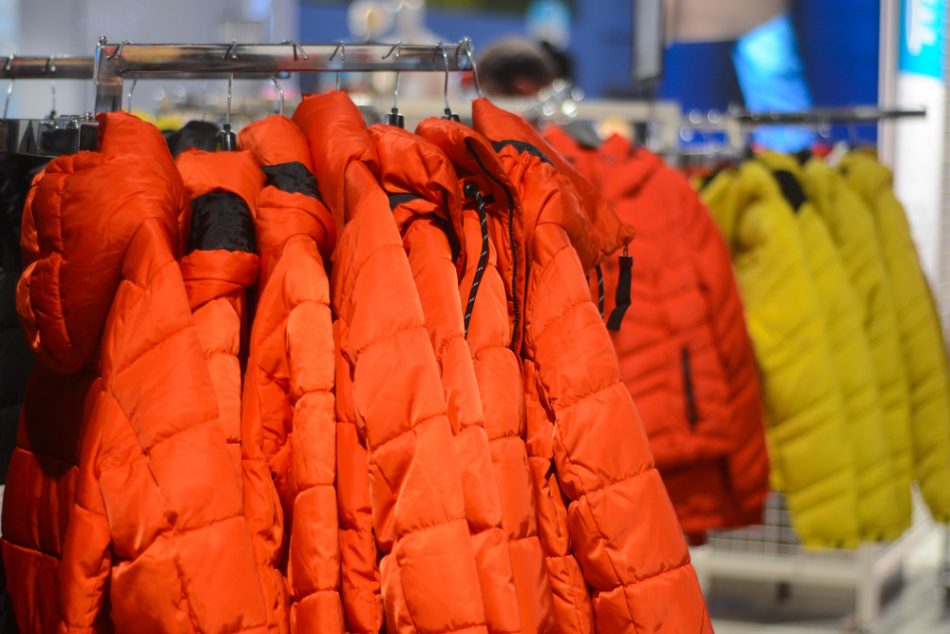 Orange an yellow sports jackets for skiing and hiking. This new ventilation system could be key in their design and function in the future.