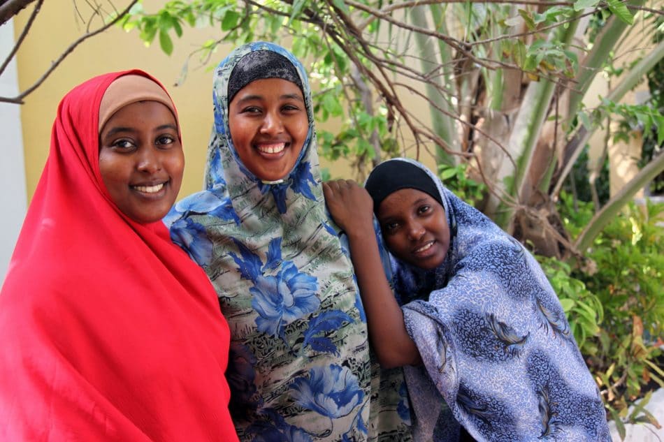 Somali women smiling into the camera