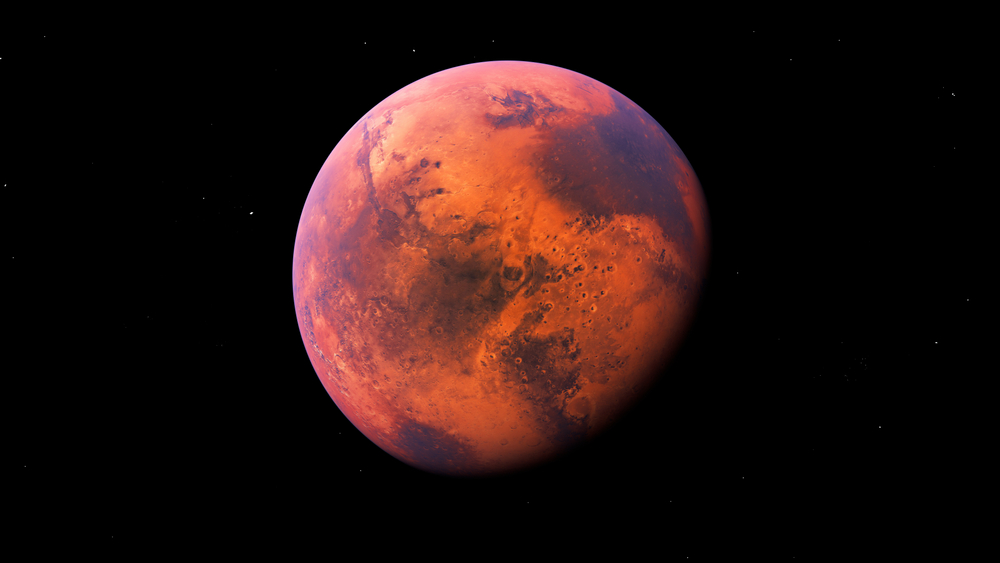 The red giant Mars.