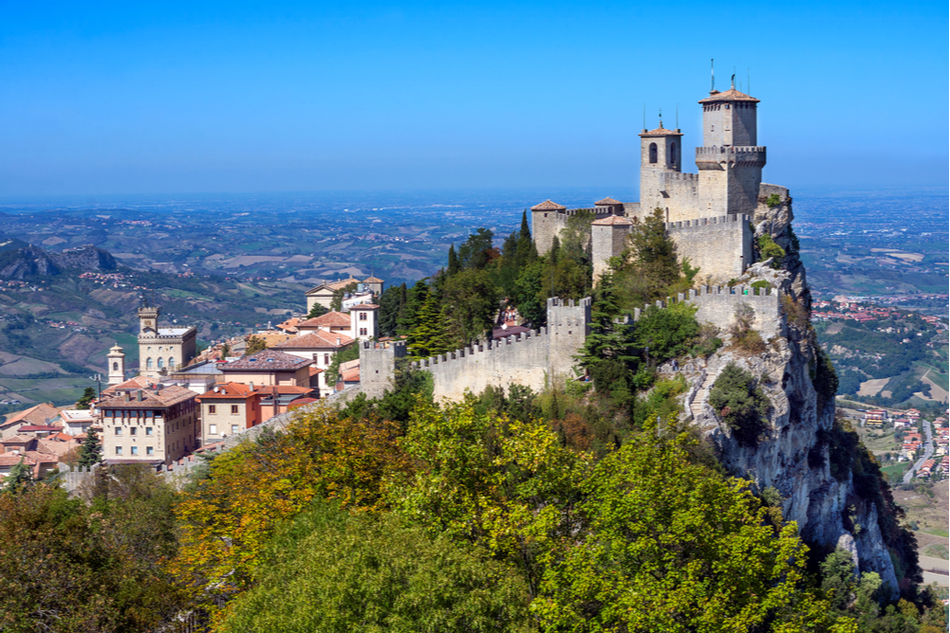 a view of San Marino