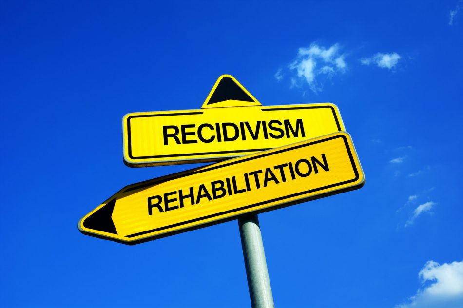 Path to reduce recidivism, yellow signs