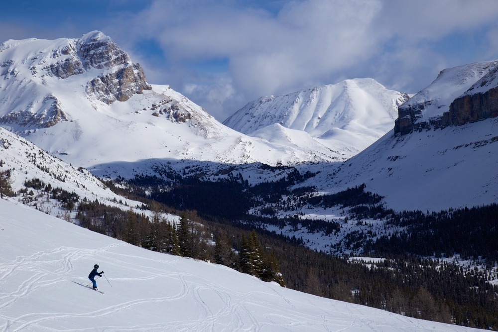 Skiing,In,Banff,National,Park