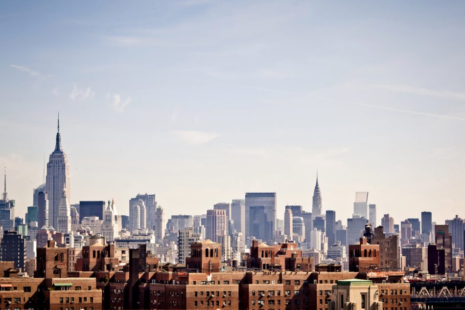 New York skyline as seen from Brooklyn