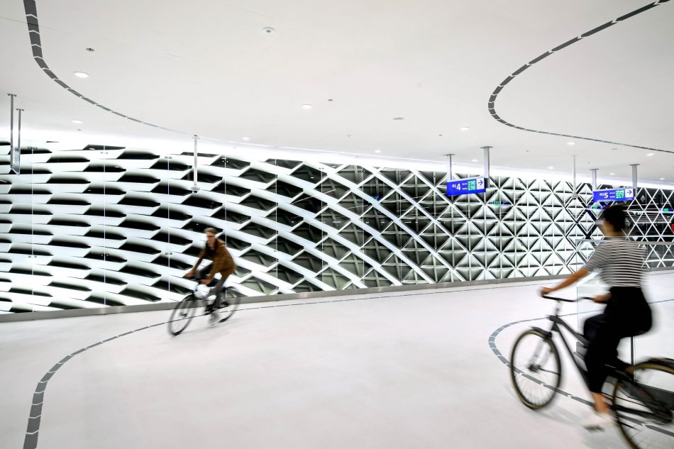 Bicycle garage in the Hague of